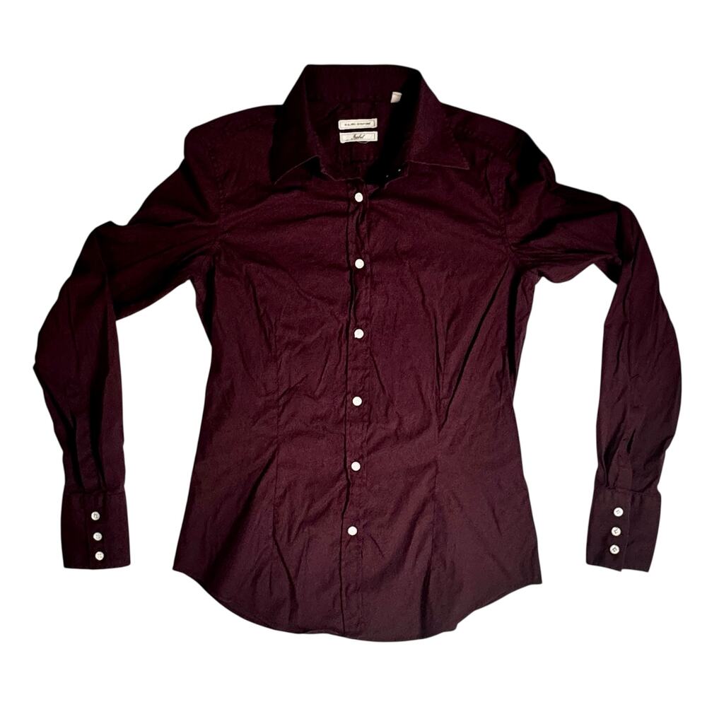 Mauro Grifoni Isabel Made in Italy Fitted Button Down Shirt 46